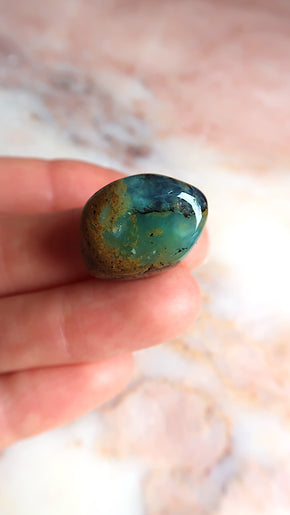Blue Opal Pocket Stone