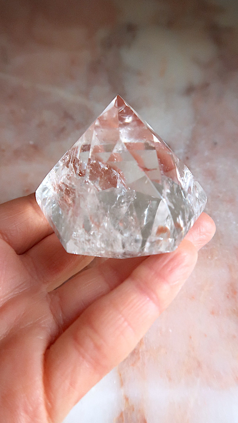 Clear Quartz Star/Diamond