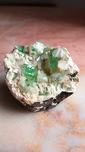 Green Apophyllite cluster