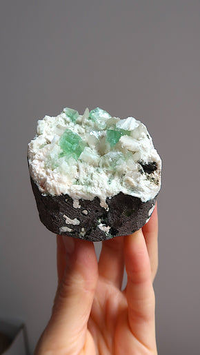 Green Apophyllite cluster