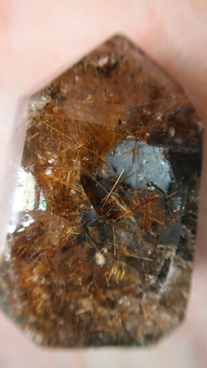 Golden Rutile Quartz Point