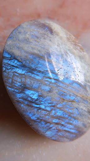 Rainbow Moonstone Palm Stone
