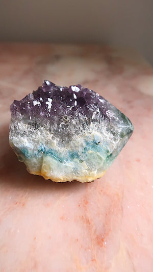 Raw Amethyst With Blue Inclusions