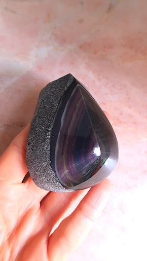 Rainbow Obsidian - dark into light