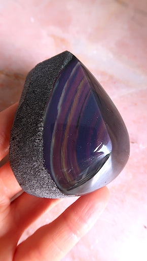 Rainbow Obsidian - dark into light