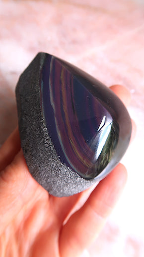Rainbow Obsidian - dark into light