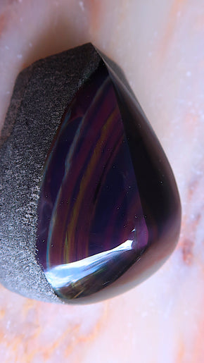 Rainbow Obsidian - dark into light