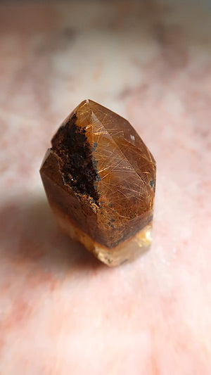 Golden Rutile Quartz Point