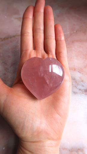 Rose Quartz Heart