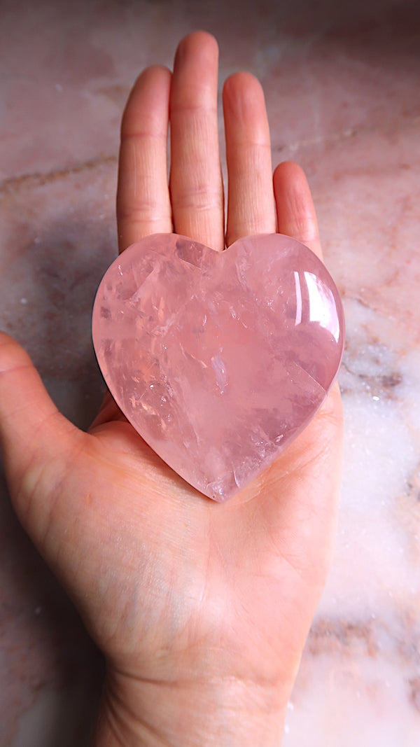 Large Rose Quartz Heart