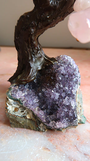 Rose Quartz Crystal Tree