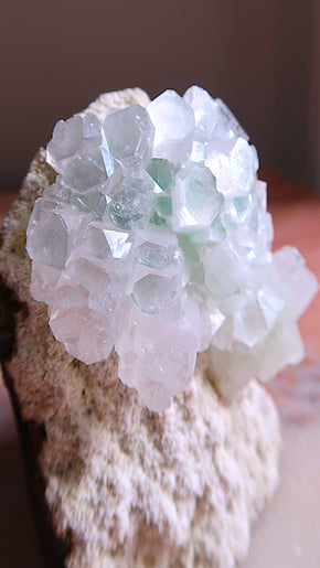 Special Green Apophyllite Flower