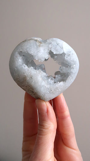 Premium Celestite Heart