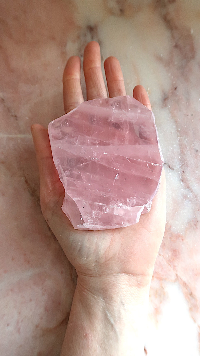 Rose Quartz Slice