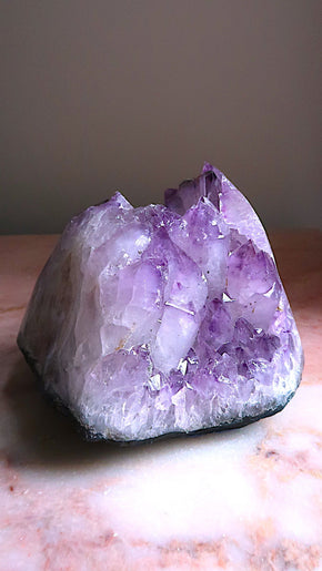 Special: Extra Large Amethyst candle holder