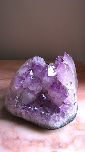 Special: Extra Large Amethyst candle holder