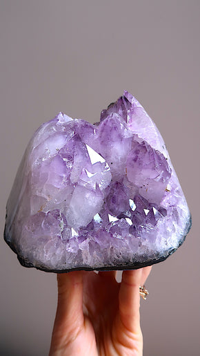 Special: Extra Large Amethyst candle holder