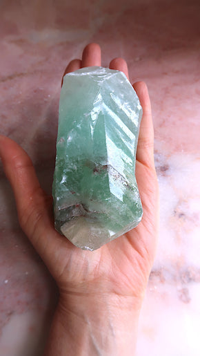 Raw Green Calcite
