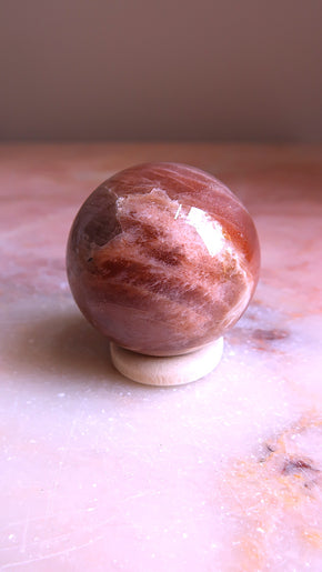 Pink Moonstone Sphere