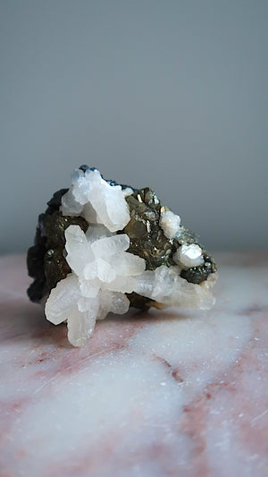 Pyrite & Calcite Cluster
