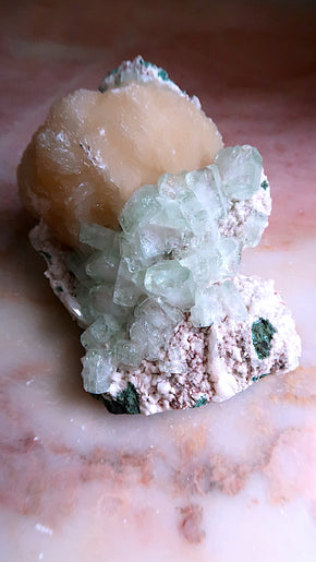 Special: Green Apophyllite Cluster