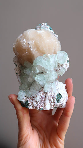 Special: Green Apophyllite Cluster