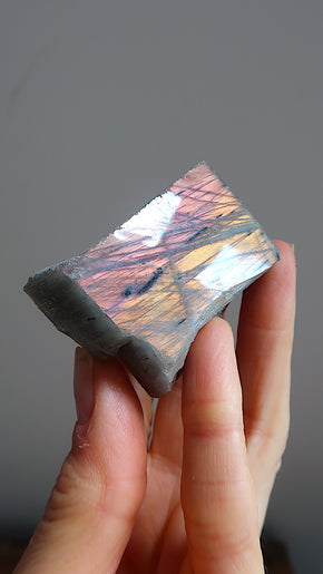 Pink & Gold Labradorite