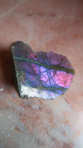 Pink & Gold Labradorite