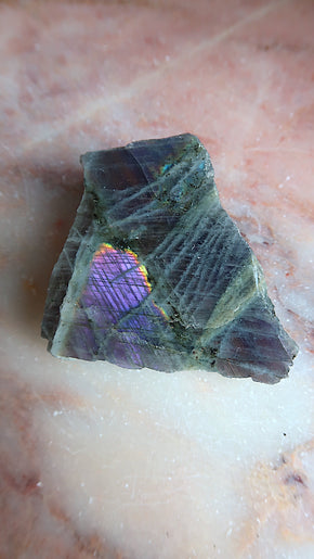 Pink, Gold, Purple Labradorite