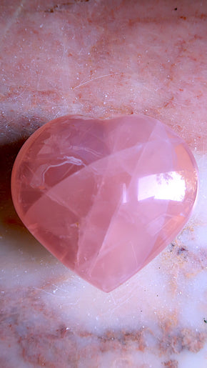 Large Rose Quartz Heart