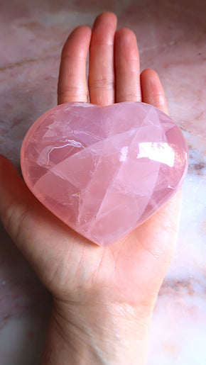 Large Rose Quartz Heart