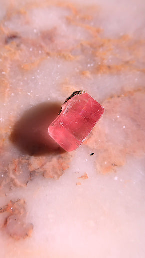 Small Strawberry Optical Calcite