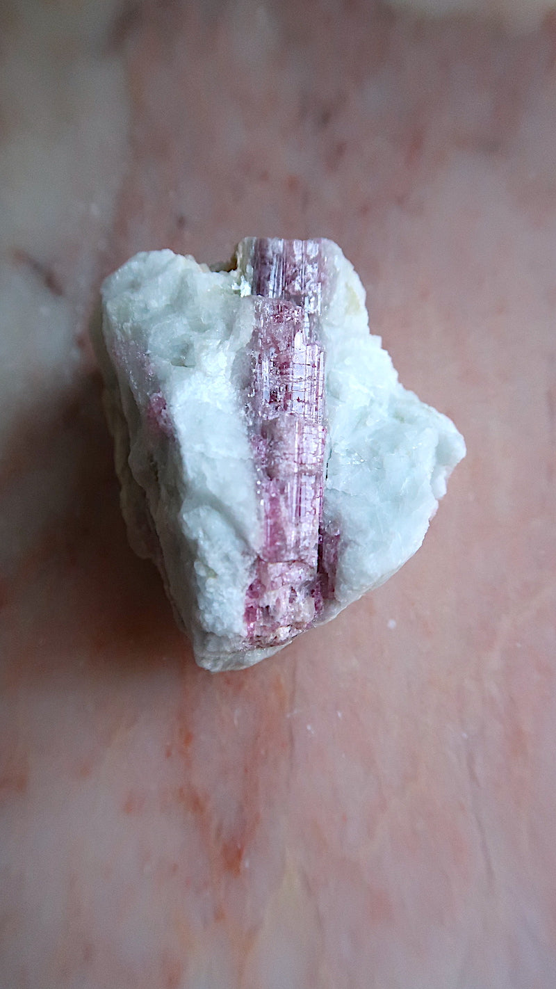 Pink, Blue Tourmaline Cluster