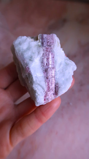 Pink, Blue Tourmaline Cluster