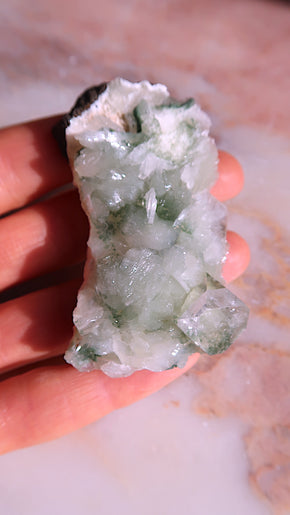 Green Apophyllite Cluster