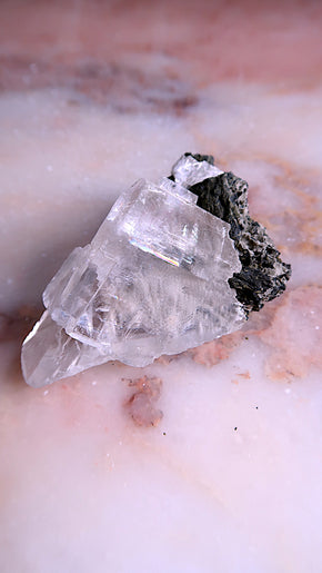 Raw Clear Optical Calcite (rainbows)