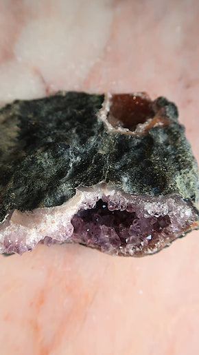 Amethyst Cave (purple & ambre toned crystals)