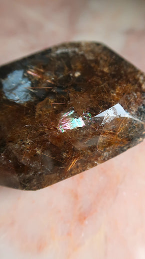 Golden Rutile Quartz Point