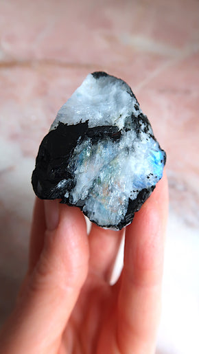 Raw Premium Rainbow Moonstone