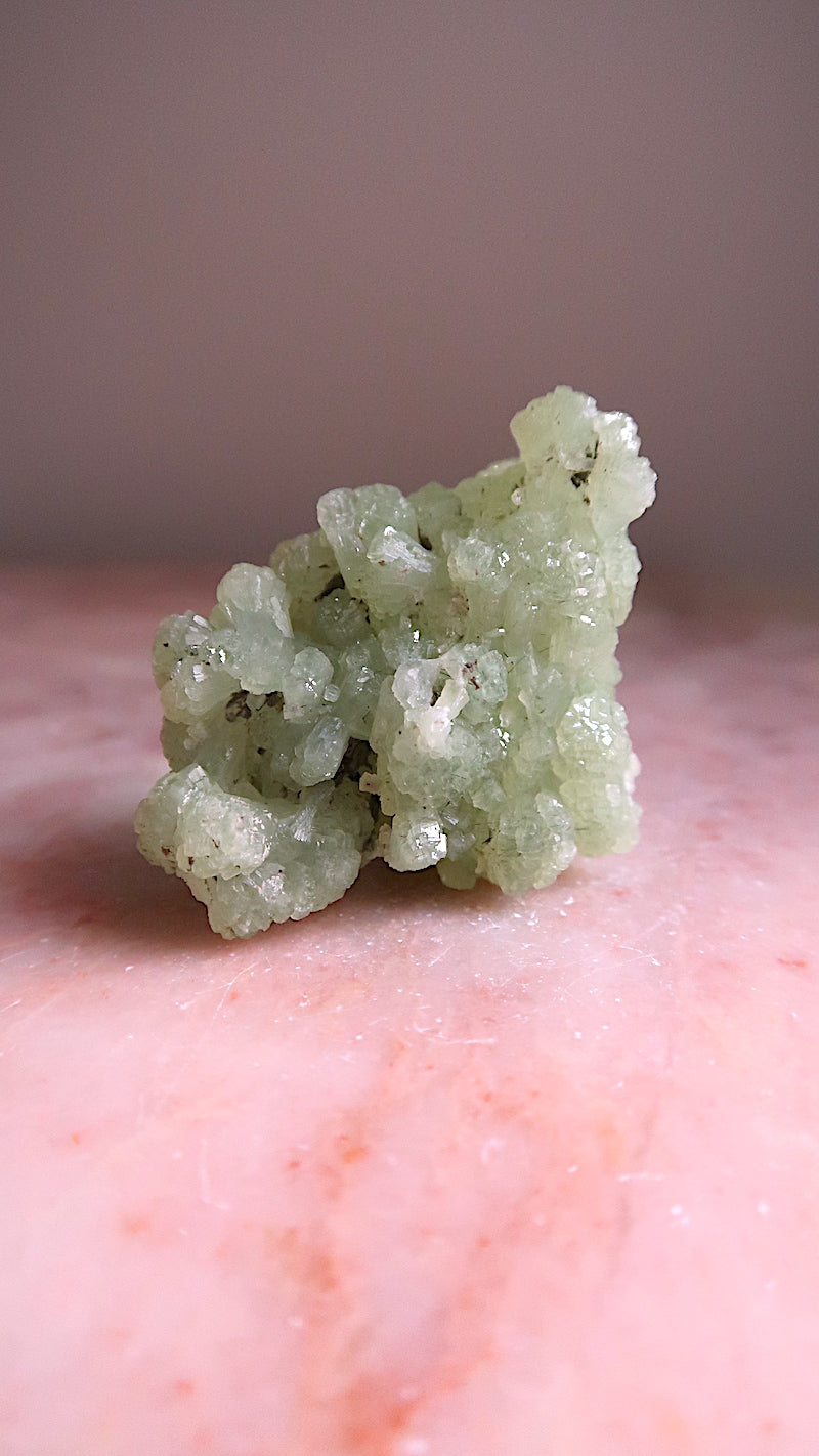 Raw Prehnite Cluster