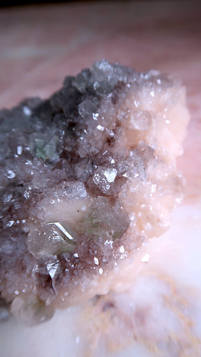 Rare Large Purple Apophyllite & Stilbite