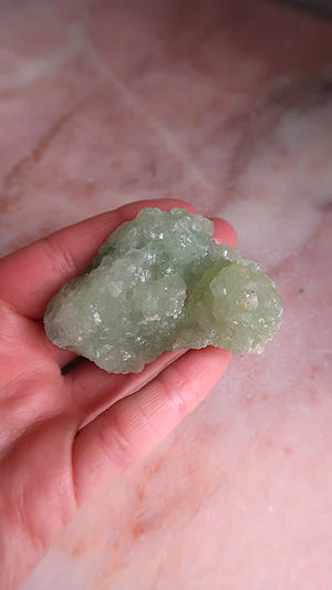 Raw Prehnite Cluster