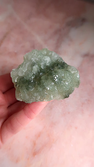 Raw Prehnite Cluster