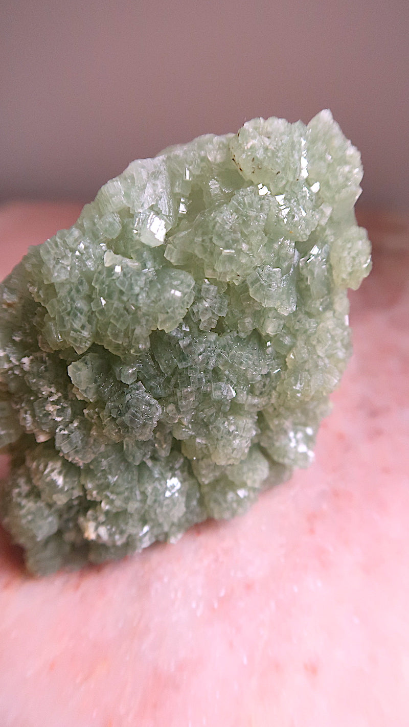 Raw Prehnite Cluster