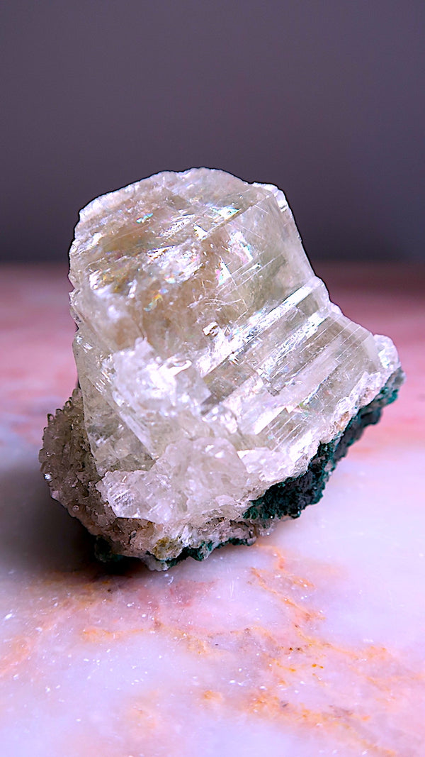 Premium Yellow Optical Calcite (rainbows)