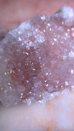Premium Pink Anandalite (natural rainbow Quartz)