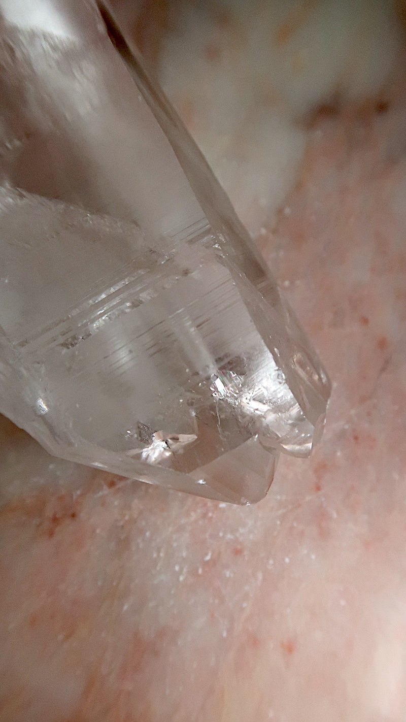 Large Premium Clear Lemurian Quartz (double termination)