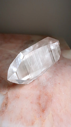 Large Premium Clear Lemurian Quartz (double termination)