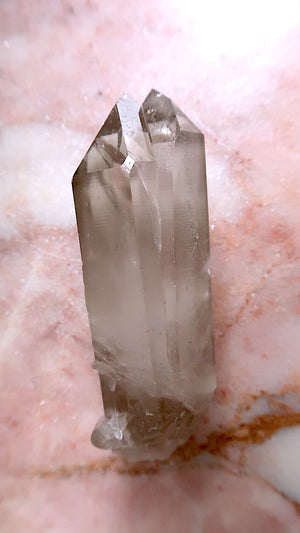 Extra Large Premium Smokey Lemurian (rainbows)