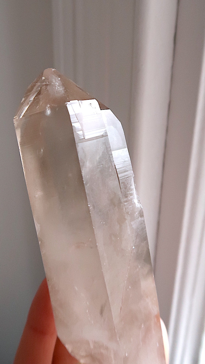 Extra Large Premium Smokey Lemurian (rainbows)